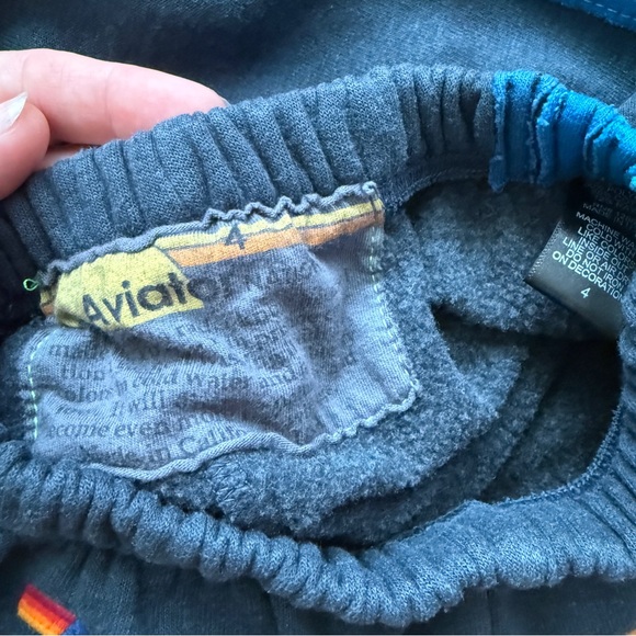 Aviator Nation blue rainbow stripe jacket and pants 4 - Picture 10 of 10